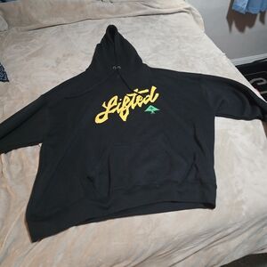 Men's LRG Black Hoodie with Yellow Logo Brand New Without Tags Size Xxl